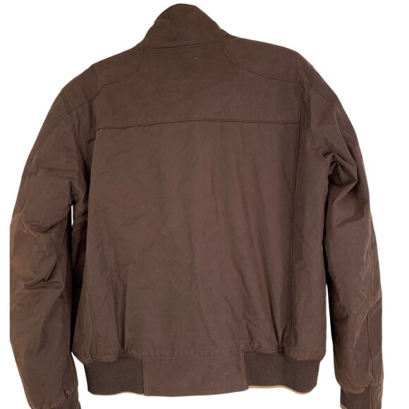 Boss Hugo Boss Brown Mens Bomber Jacket S Lined Insulated Zip Jadon1 RJ10616 - Picture 5 of 12